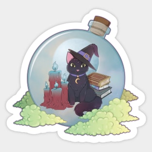 Black Cats Are Magic Sticker